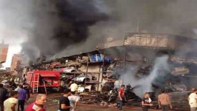 السيطرة على حريق مخزن خردة في فيصل