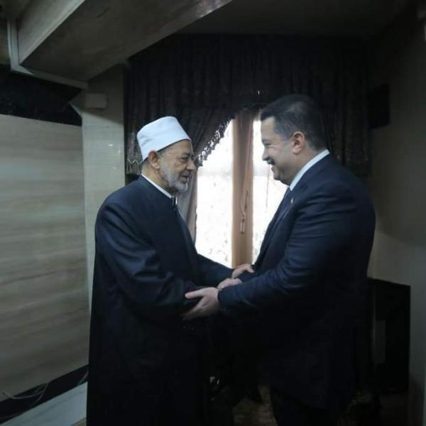 شيخ الأزهر ورئيس وزراء العراق 