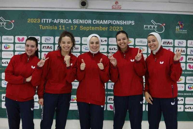 وزير الرياضة يهنئ سيدات تنس الطاولة بالفوز بأفريقيا والتأهل لأوليمبياد باريس 2024