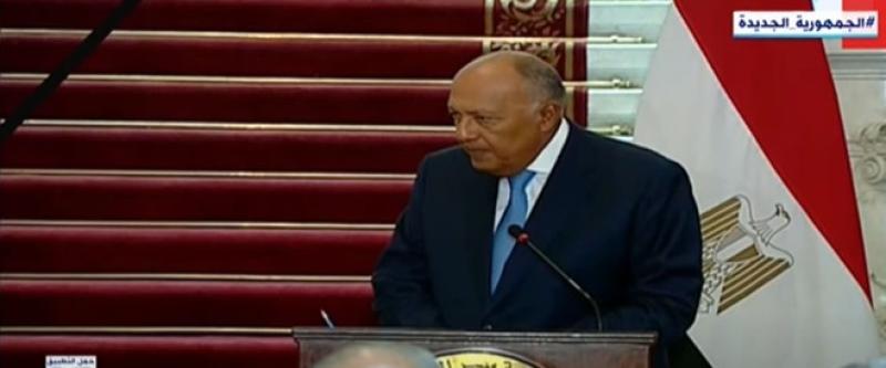 شكري يكشف أبرز النقاط في المباحثات المشتركة مع نظيرته الفرنسية