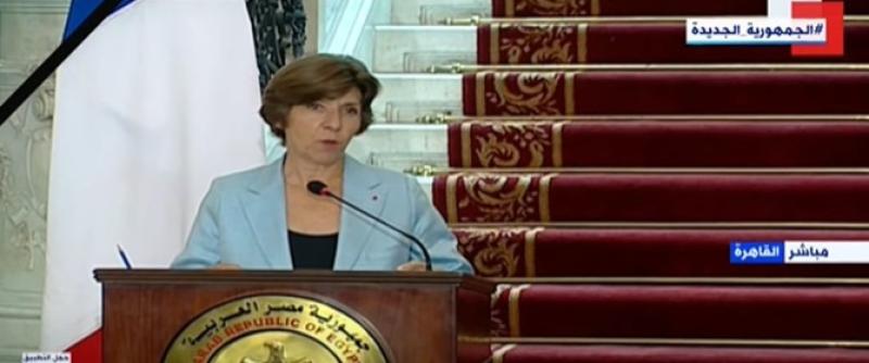 وزيرة الخارجية الفرنسية تشيد باستقبالها في مصر: «اعرف أن هذه عادات الشعب المصري»