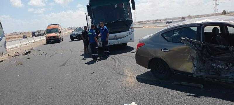 «ناجون من إعصار درنة».. إصابة 35 ليبيًا في تصادم بطريق الإسكندرية مطروح | أسماء