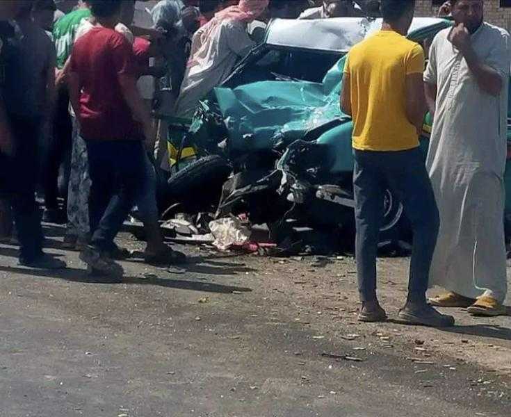 مصرع شخص وإصابة 8 آخرين في انقلاب سيارة بالبحيرة