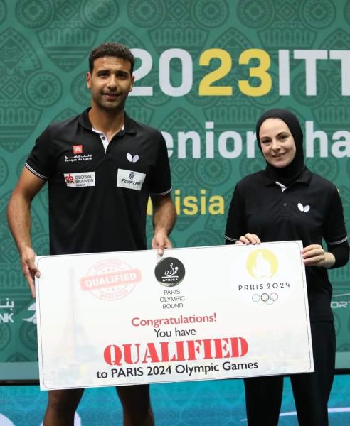 وزير الرياضة يهنئ ثنائي المنتخب لتنس الطاولة لفوزهم ببطولة أفريقيا