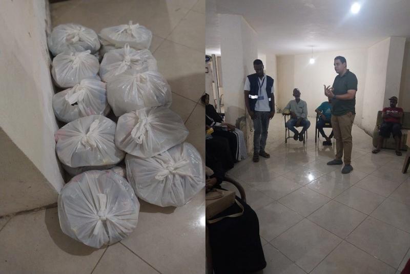 المهندس هشام علمًا يوزع سلع غذائية توطيدًا للعلاقات المصرية السودانية