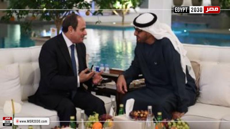 الريس السيسي والشيخ محمد بن زايد 