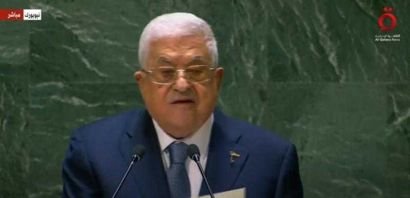 محمود عباس منفعلًا: العالم كله يعترف بدولة إسرائيل ولا أحد يعترف بفلسطين!
