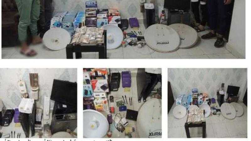 ضبط شخص بالشرقية أنشأ محطتي بث تليفزيوني دون ترخيص بالشرقية