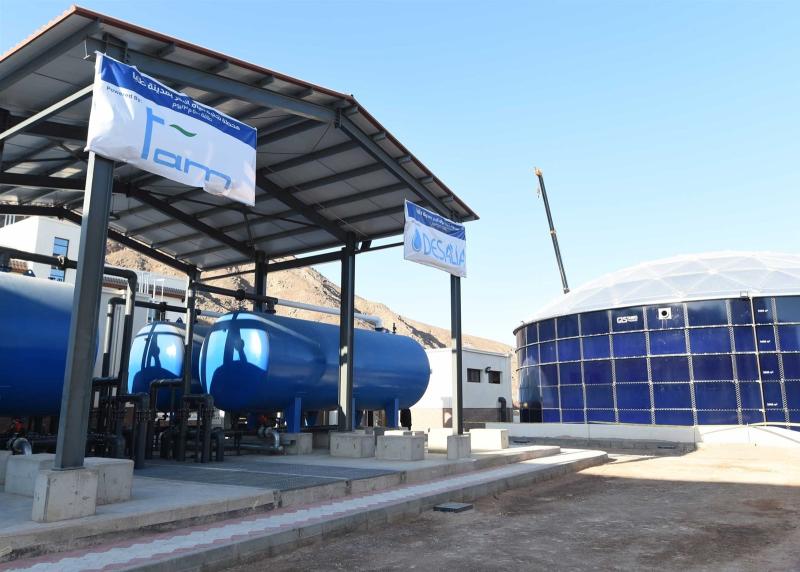 محطة تحلية مياه البحر الجديدة في طابا