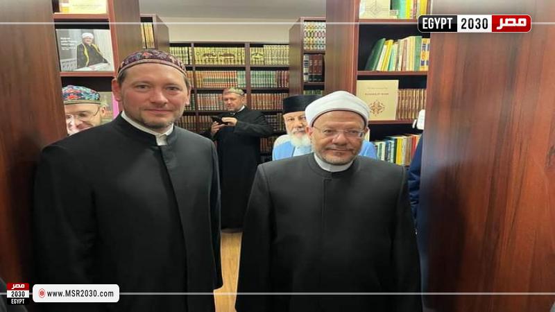مفتي الجمهورية خلال زيارة لجامعة موسكو الإسلامية