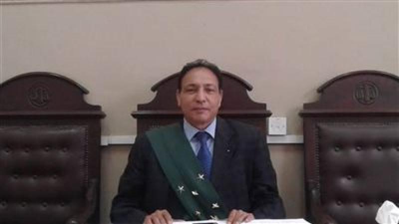 المستشار محمد عبد الحميد الخولى رئيس محكمة جنايات الإسكندرية