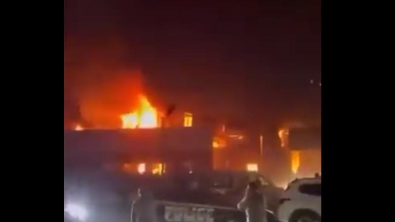 حريق داخل قاعة أفراح في العراق