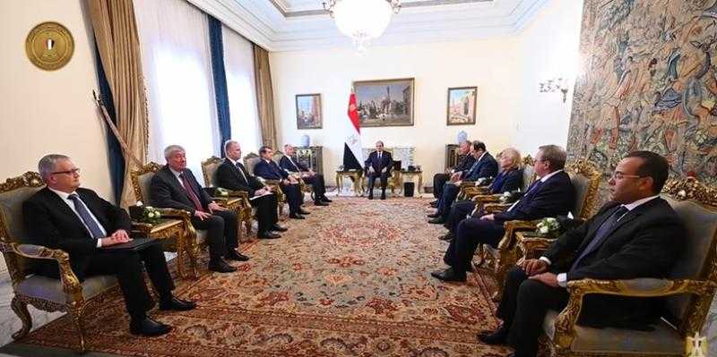 شاهد.. الرئيس السيسي يجتمع بأمين مجلس الأمن الروسي