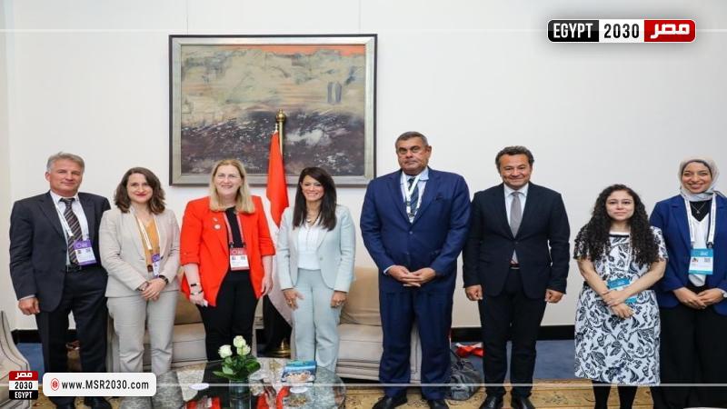 لقاء وزيرة التعاون الدولي ووزيرة اقتصاد سويسرا