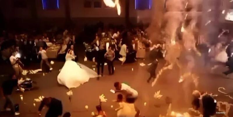 شاهد.. أول فيديو بجودة عالية لفاجعة «حريق قاعة الأفراح بالعراق» التي راح ضحيتها المئات من المعازيم