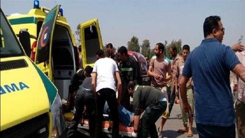 إصابة 8 أشخاص في انقلاب سيارة بئر العبد