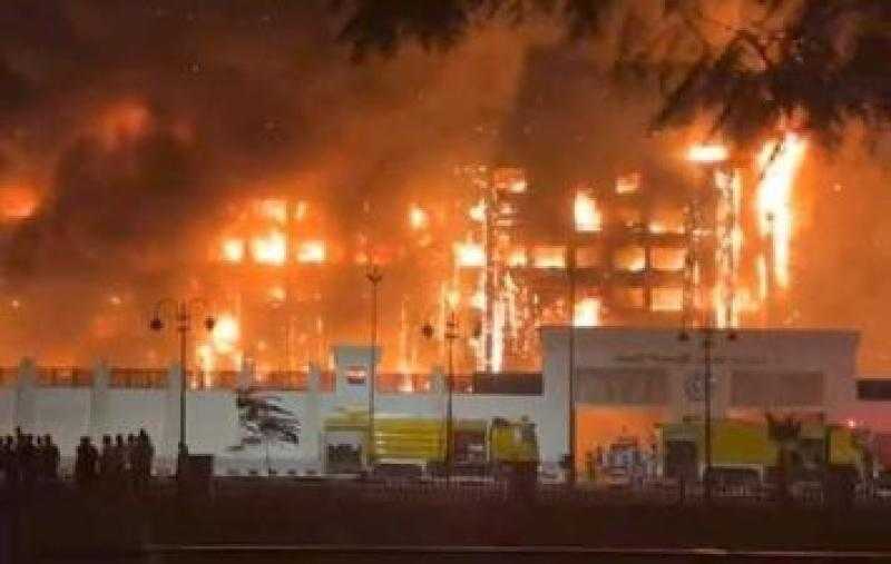 «حالات اختناق ولا يوجد ضحايا حتى الآن».. كشف حالة مصابي حريق مديرية أمن الإسماعيلية