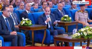 السيسي: أحداث 2011 شهدت عنف ومخططات لهدم جميع مؤسسات الدولة