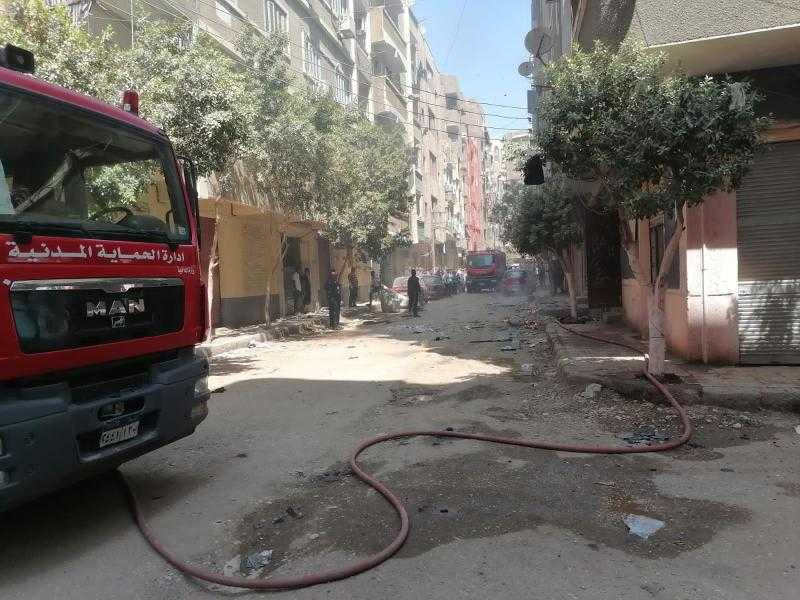 السيطرة على حريق داخل سوق تجاري في منطقة السيدة زينب