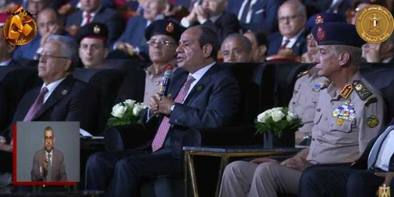 كلل جبينه بشرف الحرب.. السيسي: تحية من القلب للزعيم أنور السادات