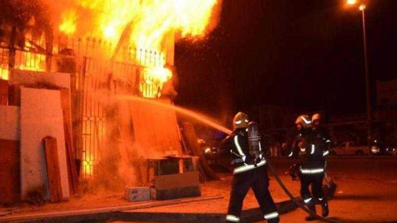 انتداب المعمل الجنائي لفحص أسباب حريق نشب في عقار مكون من 5 طوابق بالقليوبية