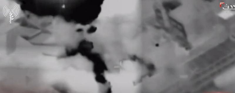 لحظة قصف منزل رئيس مخابرات حماس في غزة.. «فيديو»