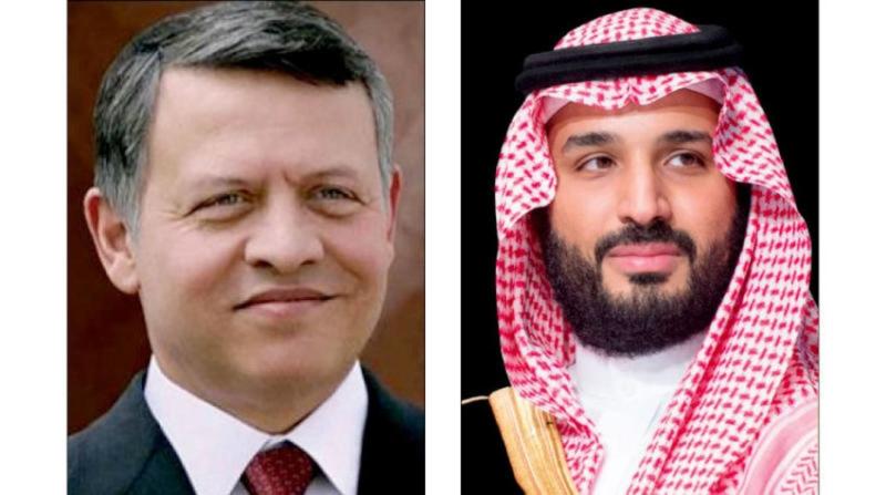 ولي العهد السعودي يؤكد في اتصال مع ملك الأردن وقوف بلاده إلى جانب الشعب الفلسطيني لنيل حقوقه
