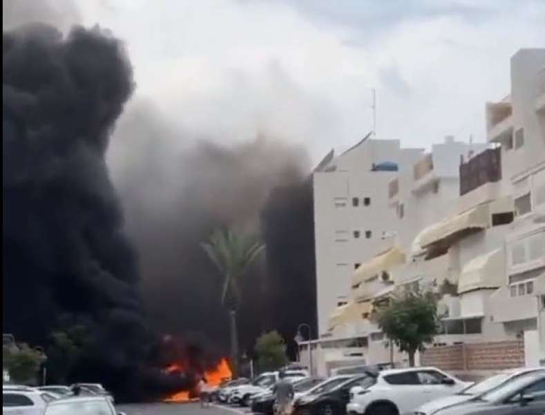 قصف عسقلان بالصواريخ