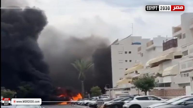 قصف عسقلان بالصواريخ