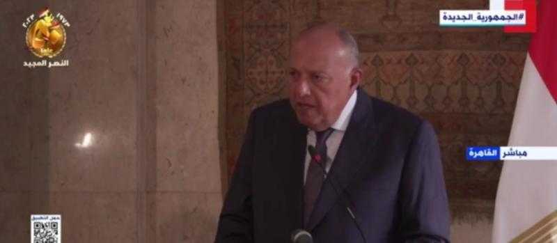 شكري: نسعى لتوسيع التعاون بين مصر وإيطاليا فيما يتعلق بالنواحي الاقتصادية