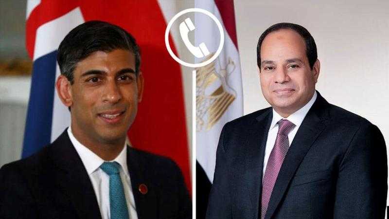 السيسي يتلقى اتصالا هاتفيا من رئيس الوزراء البريطاني