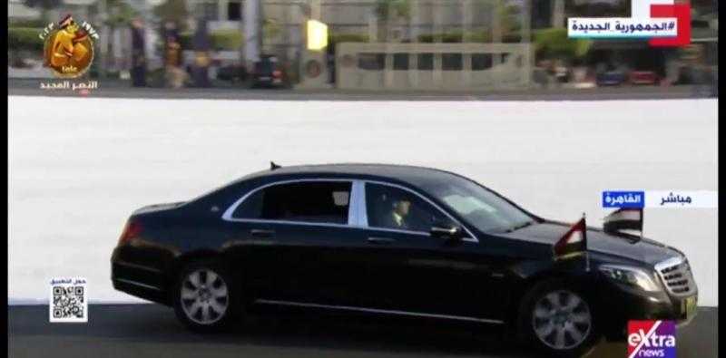 الرئيس السيسي يصل مقر احتفالية تخرج الأكاديمية والكليات العسكرية 2023