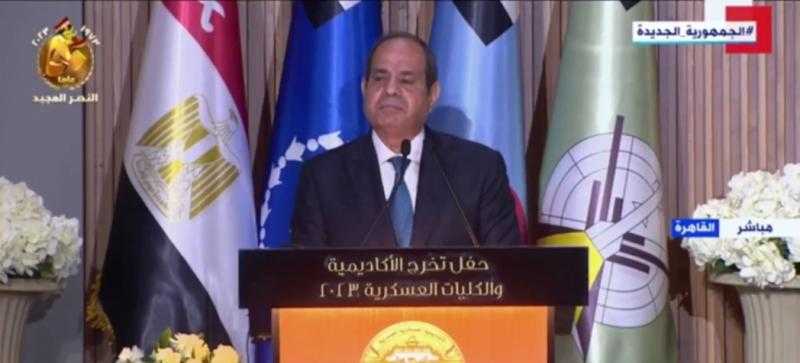 السيسي: مصر ستظل باقية وصامدة بفضل الله ولم يستطع أحد المساس بها