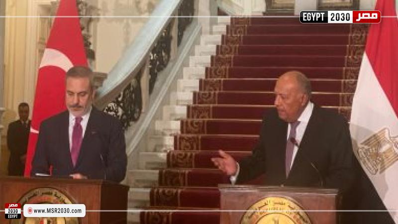 وزير الخارجية ونظيره التركي 