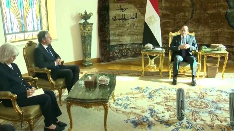السيسي وبلينكن 