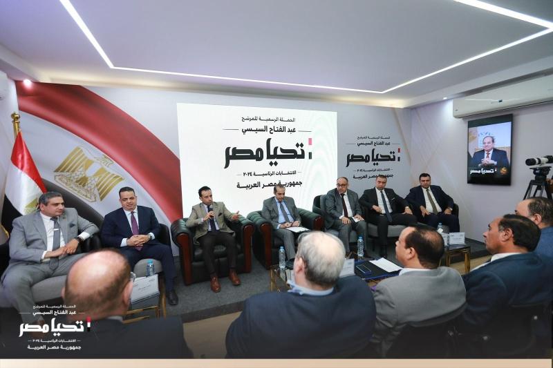 حملة السيسي تستقبل وفدا من النقابة العامة للمهن الرياضية