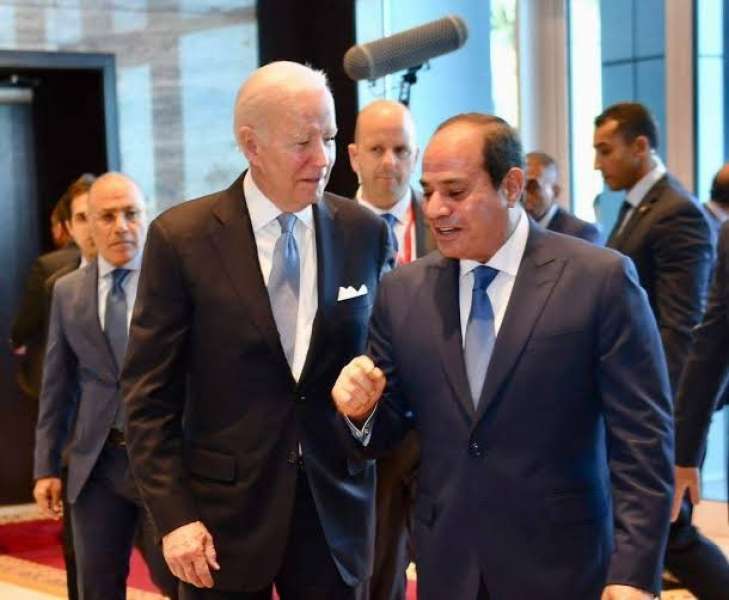 بايدن والسيسي