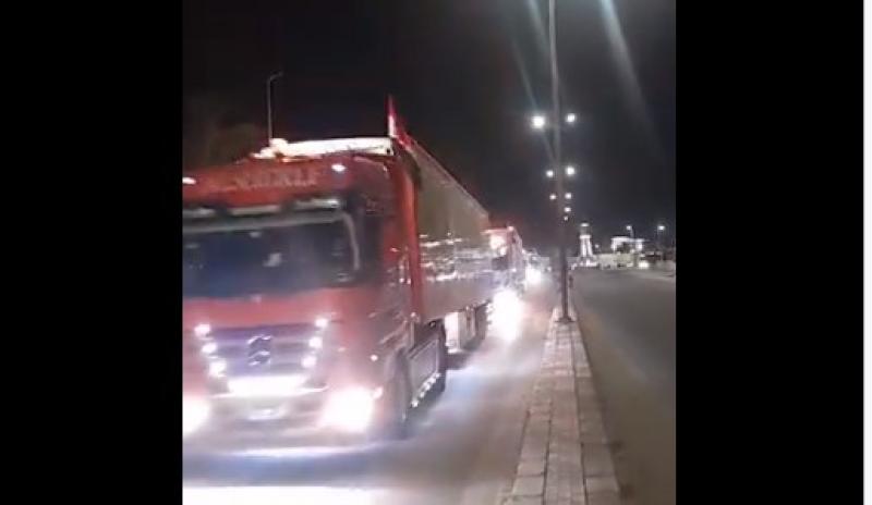 المساعدات المصرية تصل إلى رفح في انتظار العبور للأشقاء في فلسطين