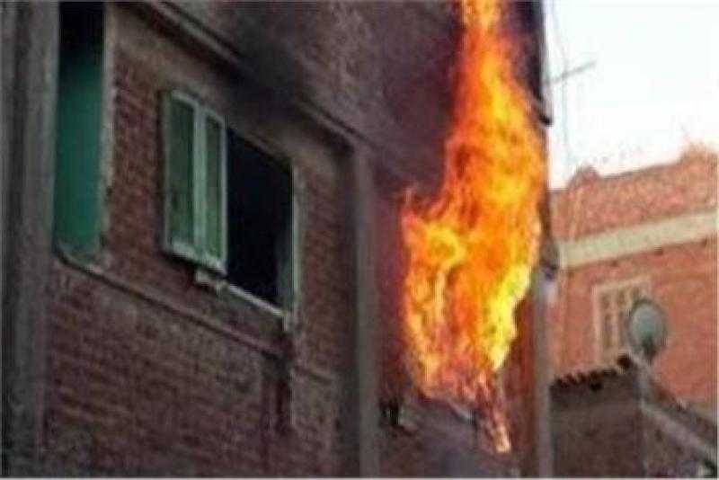 حريق منزل فى أبو النمرس وإصابة سيدة