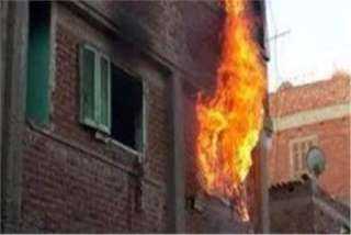 حريق منزل فى أبو النمرس وإصابة سيدة