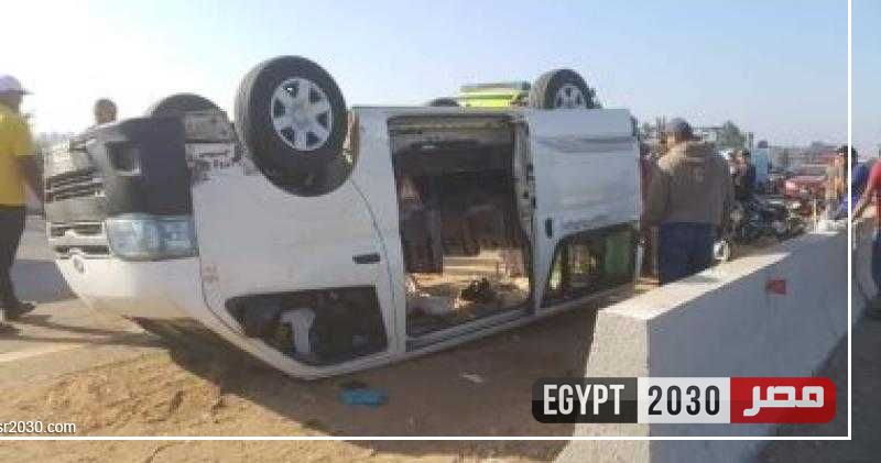 مستشفى الفيوم الجامعي يستقبل  11 مصاب في انقلاب سيارة ميكروباص