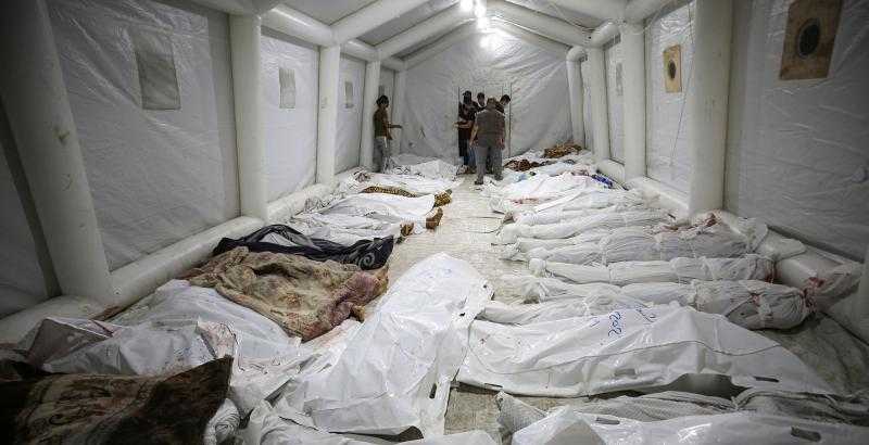 بايدن يكشف مصدر معلوماته بشأن مسؤولية ”الطرف الآخر” عن قصف مستشفى بغزة