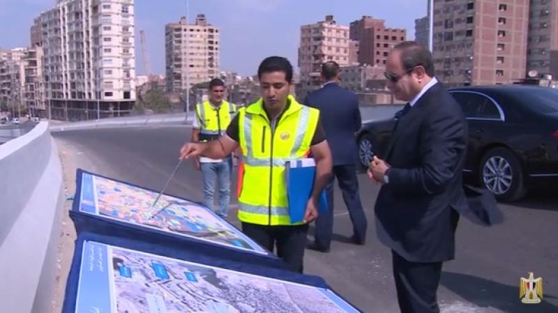 مهندس للرئيس السيسي: تطوير المرافق المحيطة بمحور المستشار عبدالمجيد محمود