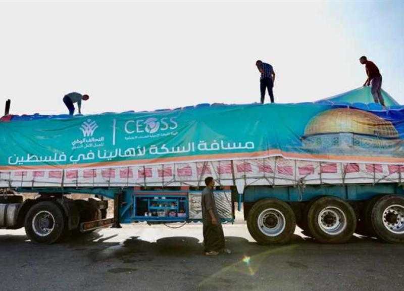 التحالف الوطني: «مش هنتحرك من معبر رفح إلا بدخول المساعدات لأهالي غزة».. فيديو