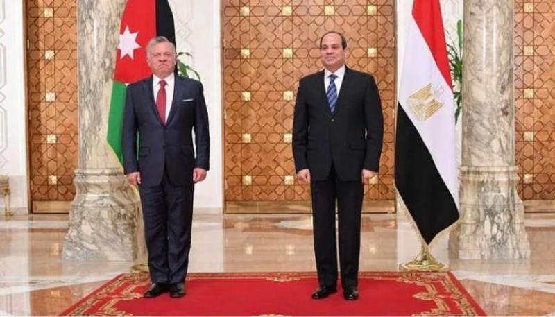 الرئيس السيسي والملك عبدالله الثاني 