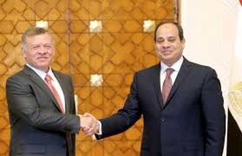 الرئيس السيسي والملك عبدالله الثاني 