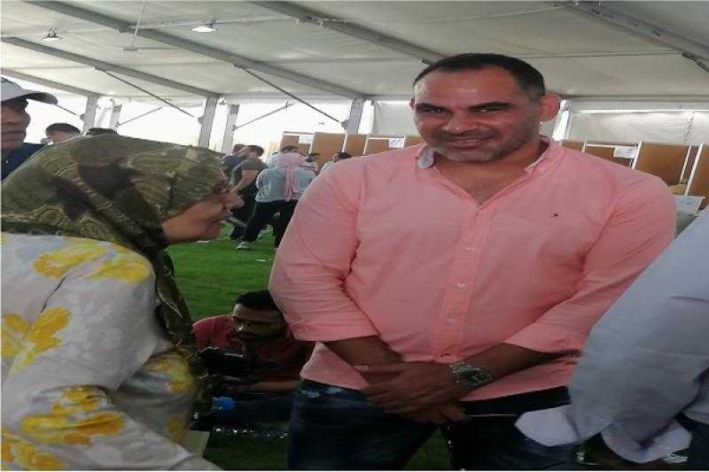 أحمد عيد يدلي بصوته في انتخابات الزمالك