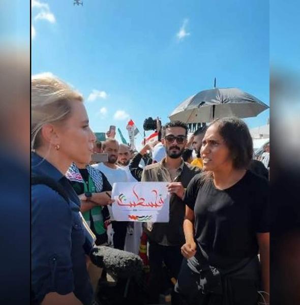 رحمة زين ومذيعة سي ان ان