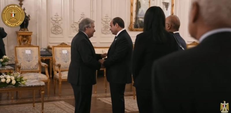 السيسي يستقبل الزعماء المشاركين بقمة القاهرة للسلام