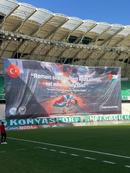 جمهور قونيا سبور التركي يدعم فلسطين
